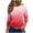 Red, variant on Bovxnpu 3/4 Length Sleeve Womens Tops, Casual Tunic Tops for Women Loose Dressy, Fashion Women's Casual Print Round Neck 3/4 Sleeve T-shirt Blouse L