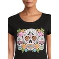 thumbnail image 4 of Sugar Skull Women’s Short Sleeve Graphic Tee, 4 of 5