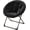 Black, variant on Bingirl Cozy Saucer Chair with Faux Fur & Metal Frame: Soft Plush Folding Lounge Chair for Bedroom, Living Room & Dorm | Perfect Gift for All Ages - Pink Gold Edition|