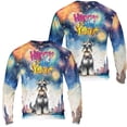thumbnail image 3 of Happy New Year with Schnauzer Fireworks Holiday Xmas Winter 2025 All Over Print 3D Sweatshirt Unisex Merch Miniature Schnauzer Dog Lover - 00025, 3 of 6