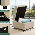 thumbnail image 4 of Modular Sectional Sleeper Sofa with Pull Out Bed, Chenille L Shaped Couch with Storage Seats, Convertible Sectional Couches, 4 of 7