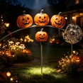 thumbnail image 4 of Robin Garden Stake, Rustic Robin Bird Yard Art Decorations with Dandelion Accent, Metal Robins Bird Garden Sculpture for Lawn Patio Flower Bed Walkway（Pumpkin）, 4 of 5