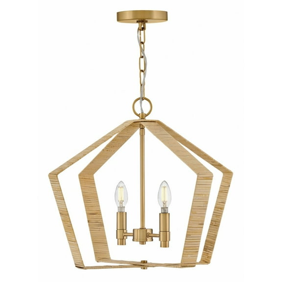 83647LCB Lark Sammi - 10W 2 LED Large Pendant-17 Inches Tall and 20 Inches Wide-Lacquered Brass Finish