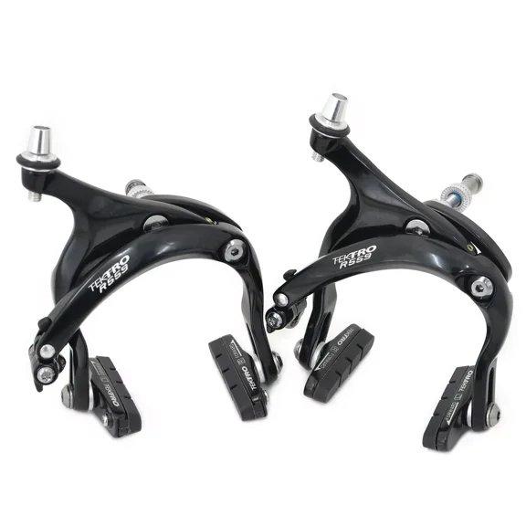 TEKTRO R559 Caliper Brake Set Long Reach 53-73mm Recessed Nut , Black, ST1414-B