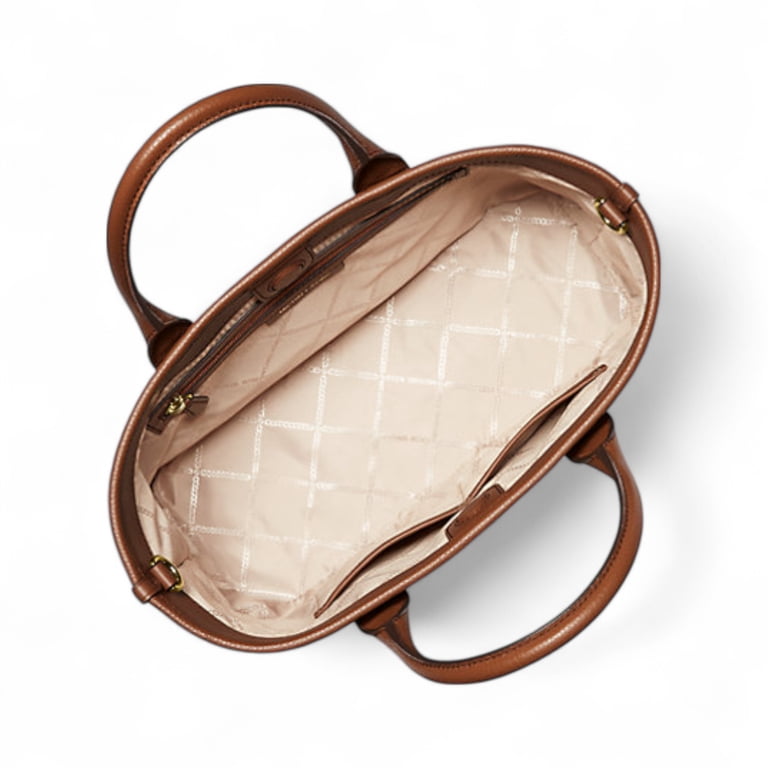 Michael Kors Luisa Brown Medium Leather Bag - Walmart.com