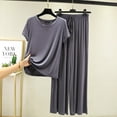 thumbnail image 4 of Summer 2024 New Modal Pajama Sets Women Lounge Cute Sleepwear Short Sleeve Casual Nightwear Large Size M-XXL Female Pijamas, 4 of 7