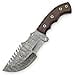 thumbnail image 3 of PAL 2000 KNIVES Handmade Damascus Steel 10 Inches Tracker Knife Perfect Grip Rose Wood Handle with Sheath 9833, 3 of 4