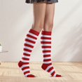 thumbnail image 3 of Rainbow Print Stockings for Women  Knee-High Style, 3 of 6