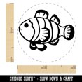 thumbnail image 2 of Striped Clownfish Rubber Stamp for Scrapbooking Crafting Stamping - Mini 1/2 Inch, 2 of 7