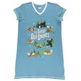 thumbnail image 3 of LazyOne Women's Nightgown, Funny V-Neck Sleep Shirt for Women (Great Out-Snores, L/XL), 3 of 6