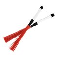 thumbnail image 4 of HONITANO 1 Paire Brosse de Tambour de Performance avec Prise Confortable Poils en Nylon Rouges pour Accessoire de Batterie, 4 of 8