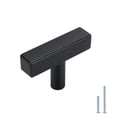 thumbnail image 1 of Perillas de gabinete negras Peaha, perillas en T de 2 "de largo para gabinetes, perillas de cajón Phj22Bk, herrajes de cocina de acero inoxidable, 1 of 6