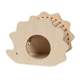 thumbnail image 3 of FITYLE Hamster Wood House Hideout Cage Accessories Small Animals DIY Cage Habitat Decoration Gerbils Dwarf Hamsters Toys Running Toy Hedgehog Shape, 3 of 7