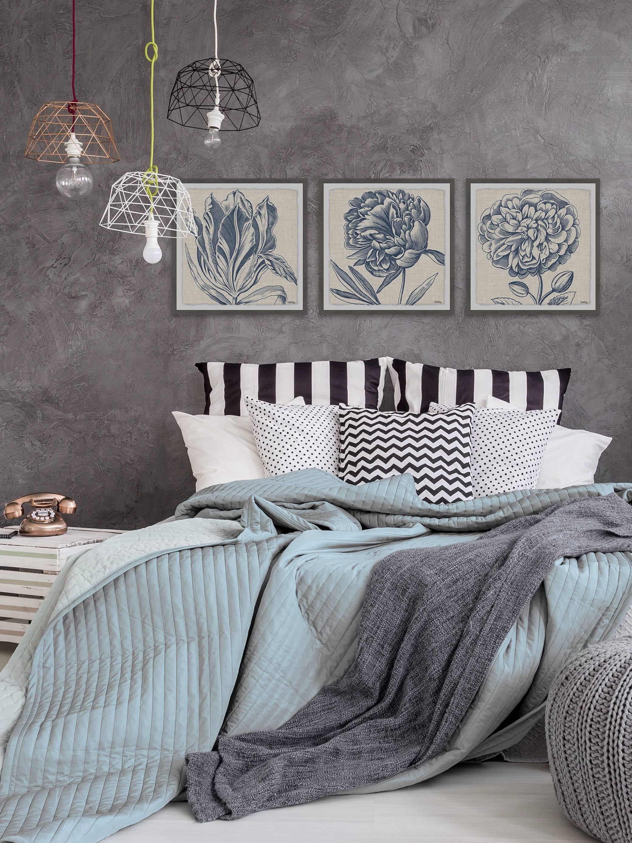 Marmont Hill Flower Sketches Triptych