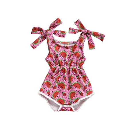 

Pudcoco Newborn Baby Girl Sling Romper Bodysuit Playsuit Jumpsuit Sunsuit Outfit Clothes 0-18M