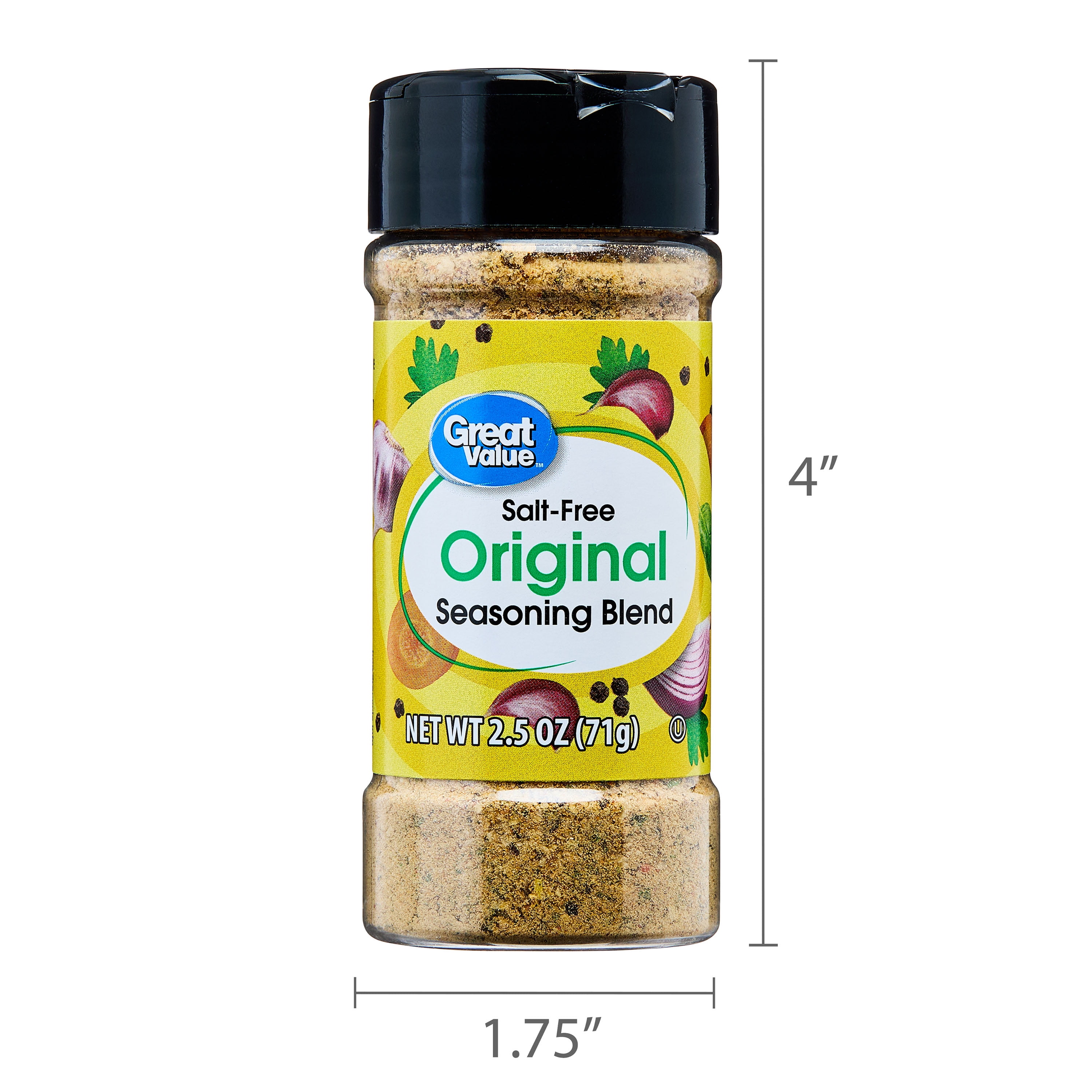 Great Value Salt-Free Original Seasoning Blend, 2.5 oz