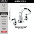 thumbnail image 5 of Delta Windemere Two Handle 8 in. Widespread Lavatory Faucet in Chrome B3596LF, 5 of 5