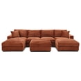 thumbnail image 2 of Scarlet Velvet Corduroy Sofa in Brown, 2 of 2