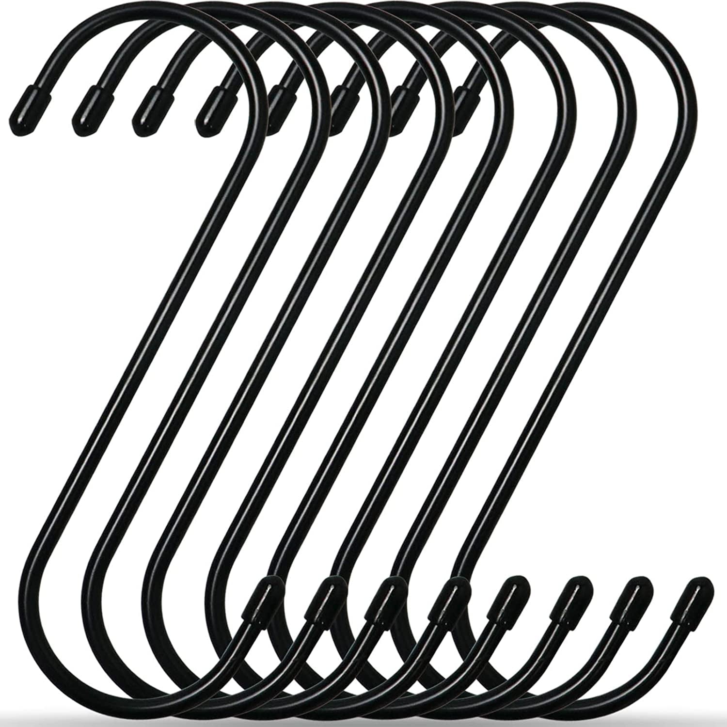 Long Large S Hooks Heavy Duty 6 inch Extension Hook Black S Shaped