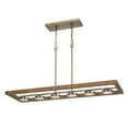 thumbnail image 1 of Benzara BM241875 Island Chandelier with 6 Dimmable Integrated Tea Light Design LED, Gold, 1 of 1