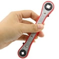 thumbnail image 3 of Clé à Cliquet Hexagonale à Double Tête Courbée Rouge pour Réglage Rapide de la Valve du Climatiseur et Réparation d'Équipement de Réfrigération – Outil Professionnel Durable pour l'Entretien du Système de Refroidissement, 3 of 5