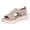 Beige, variant on Walking Sandals for Women Lightweight Open Toe Slip on Summer Mesh Sneakers Comfy Cushioned Orthopedic Shoes Black Size 7
