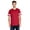 Vintage Red/ White, variant on LAT Mens Fine Jersey Crew Neck Short Sleeve Football Tee (6937) Vintage Royal/Blended White, L