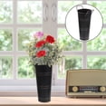 thumbnail image 2 of HERFIER Retro Flowerpot Balcony Flower Bucket Vase Metal Round Bucket with Handle 5.9x4.32x9.63in, 2 of 9