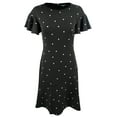thumbnail image 4 of Lauren by Ralph Lauren Women's Printed Fit & Flare Dress (10, Black), 4 of 4