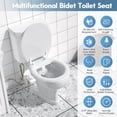 thumbnail image 5 of Doulami Bidet Attachment for Toilet Warm & Cold Water, Non-Electric Toilet Seat Attachment with Embedded Steel Bars, Dual Nozzle Self-Cleaning Ultra-Slim Bidet Adjustable Water Pressure, 5 of 14