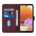 thumbnail image 3 of Wallet Case for Samsung Galaxy A32 5G, Luxury PU Leather Shockproof Crossbody Flip Cover with Stand Card Slots Magnetic Clasp Shoulder Strap Phone Case for Samsung Galaxy A32 5G 6.5 Inch,Winered, 3 of 10