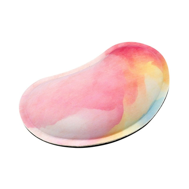 Almohadilla ergonómica para la muñeca del ratón, 5,5 x 3 x 1 pulgadas, espuma viscoelástica, base de goma antideslizante, para oficina y juegos
