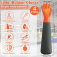 thumbnail image 2 of Guantes de goma resistentes a productos químicos Shellwei de 27 cm a prueba de agua, 2 of 7