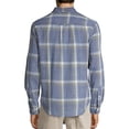 thumbnail image 2 of Lucky Brand Long Sleeve Clean 2 Pocket Workwear Shirt, Blue Plaid, S, 2 of 2