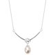 thumbnail image 1 of Collar de perlas de plata de ley 925: elegante colgante de perlas de agua dulce para mujer, gargantilla con cara sonriente, joyería delicada para la oficina, fiesta, boda, cita nocturna, 1 of 4