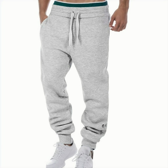 Mens Casual Pants Clearance Gym Athletic Sweatpants Baggy Long Relaxed Sweat Pants Straight Loose Lightweight Track Pants Jogger Pants