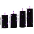 thumbnail image 3 of HaiSphere Purple Flameless Candle in Black Bullet Shape - Halloween Lamp for Bar Wedding Table, Essential Halloween Decorations and Halloween Party Decorations,C, 3 of 7