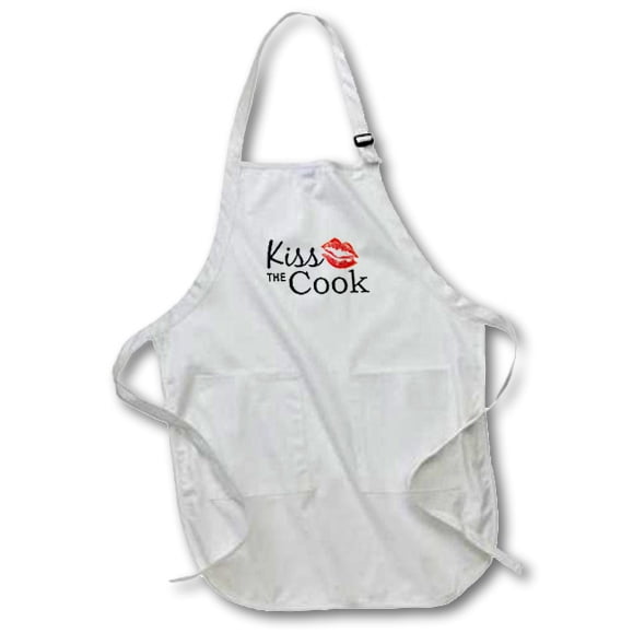 Cute as Hell! embroidered Adult white apron