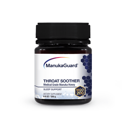 ManukaGuard Medical Grade Manuka Honey, Natural Throat Soother, MGO 200, 8.8 oz