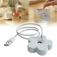 thumbnail image 2 of USB Mini Flower Humidifier Creative Cute Humidifiers Small Personal Portable Humidifier Mist Machine Fog Maker Plant Humidifier For Home Bedroom Desktop White+Blue+Red, 2 of 9