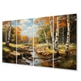 thumbnail image 2 of Designart "Sunlit Grove Birch Woods III" Tree Birch Wall Art Prints Set, 2 of 5