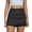 Black, variant on Casual Skirt for Women Mini Skirt Denim Wrap Crinkle High Waist Built In Short Liner Stretch Sturdy Fall Daily Street Outdoor Women Clothings