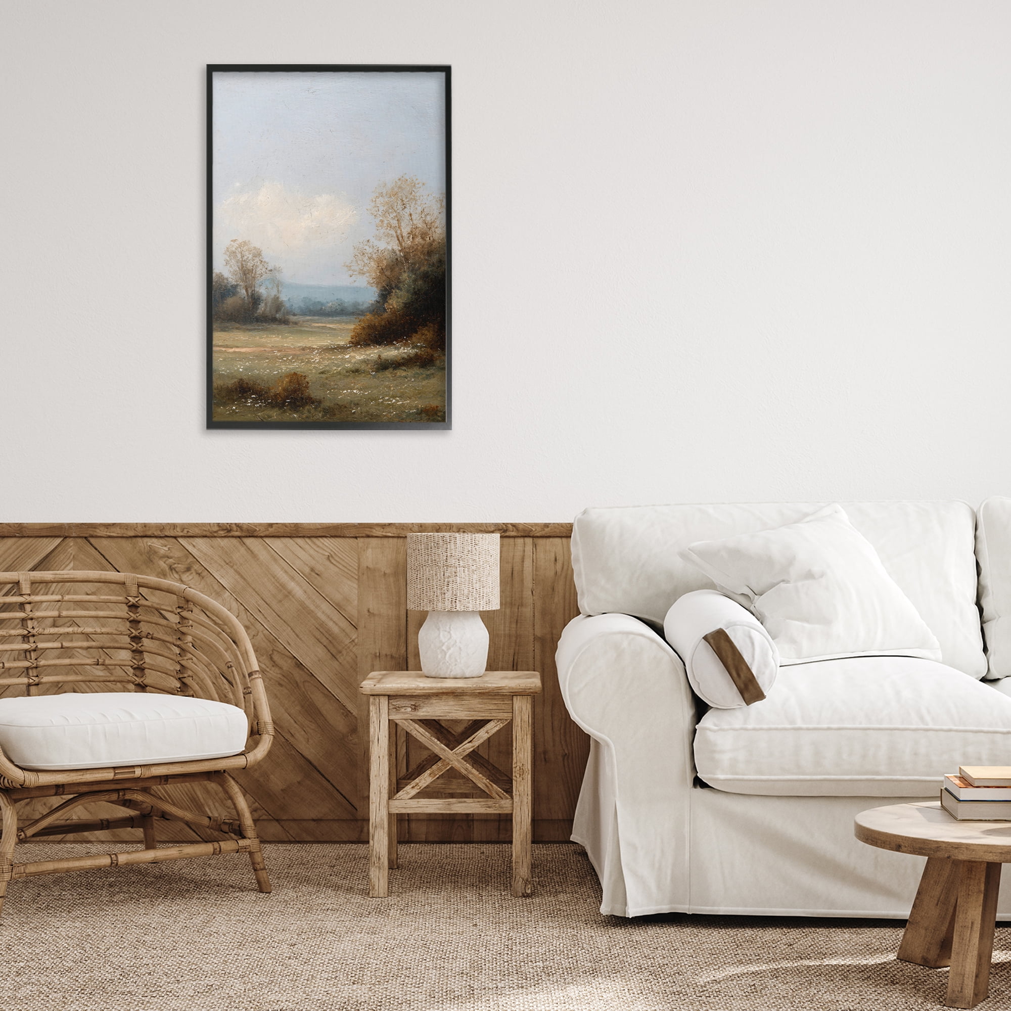 Stupell Industries Silent Little Meadow Black Framed Giclee Art, design by Petal Prints Design