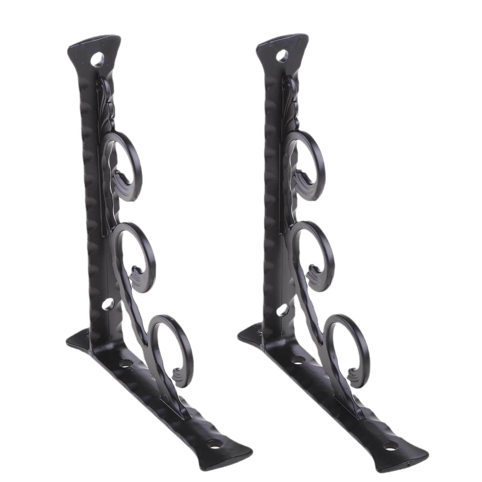 1 Pair Heavy Duty Wall Mounted Brackets Triangular Shape Shelf Bracket Durable