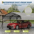 thumbnail image 5 of EastVita 13x20FT Metal Carport Heavy Duty Carports with Reinforced Frame and Base for All Weather Oversized Metal Garage for Rucks Boats Tractors or Party, 5 of 8