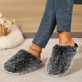thumbnail image 6 of Achuyrbd Womens Fluffy House Slippers Plush Closed Toe Slip On Cozy Warm Indoor, 6 of 9