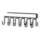 thumbnail image 3 of Ganchos para tazas debajo del gabinete, estante para guardar vasos y tazas, sin clavos negro, 3 of 9