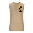 thumbnail image 6 of DIOAZUD Tank Tops Men Graphic Crew Neck Sleeveless Shirts Loose Fit Lightweight Tank Top Hawaiian Casual Tanks Khaki XXL, 6 of 6