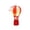 B, variant on Luminous Hot Air Balloon Ornament, Plastic Christmas Decoration, Battery-Operated Glowing Design, for Tabletop Tree Party Holiday Display