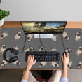 thumbnail image 4 of Long Mouse Pads for Desk,Cute Pug Puppies Desk Mats on Top Of Desks, Desk Mouse Pad Extra Large with 3mm Non-Slip Base and Stitched Edge for Gaming,Office,Work,Home 47.3"x23.6", 4 of 6